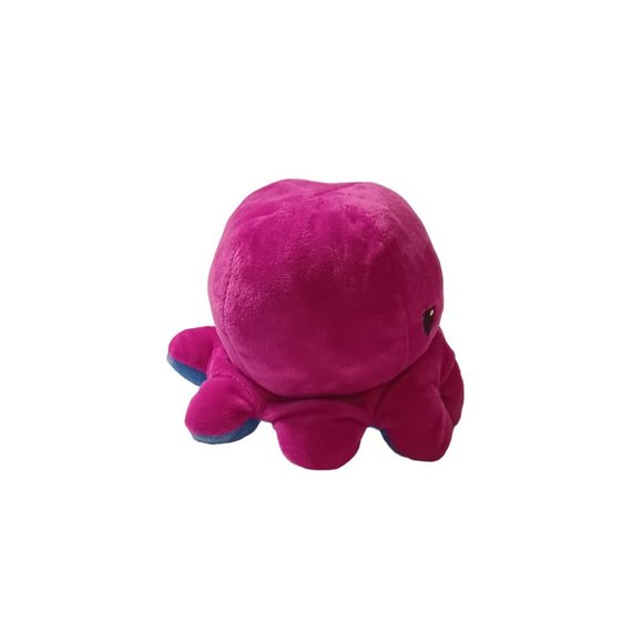 Blue & Purple Reversible Plush Mood Octopus - Picture 4 of 4